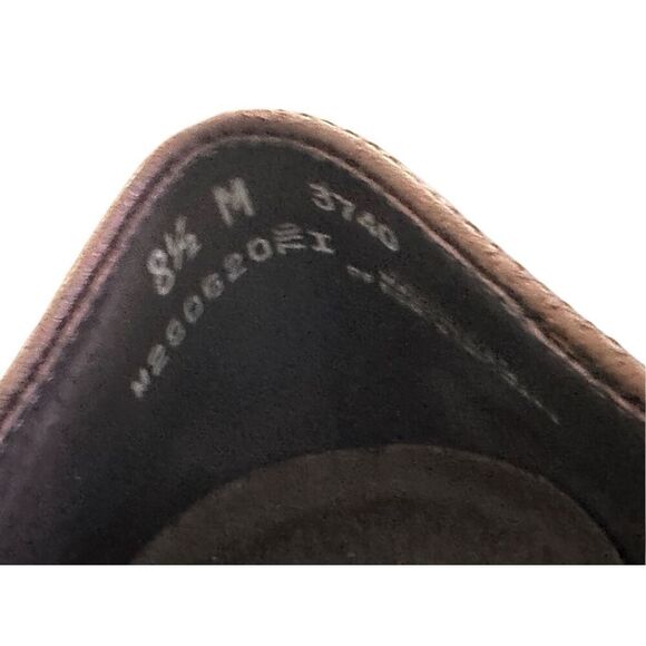 Munro American Brown Stretch Fabric Slip On Heels Size 8 1/2 M - Picture 9 of 9